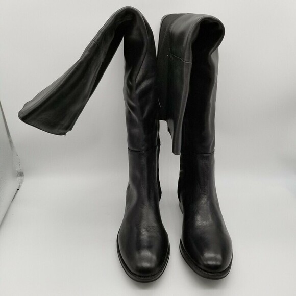 Sam Edelman Womens Black Leather Pam Over The Knee Boots Size 5.5 - Picture 5 of 6